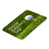 ゴルフボールはグリーンHappy Father's day Cのティー上にある マグネット (左側)