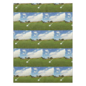 ゴルフボールは旗を並べた。 テーブルクロス (正面)