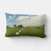 ゴルフボールは旗を並べた。 ランバークッション (裏面)