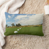 ゴルフボールは旗を並べた。 ランバークッション (ブランケット)