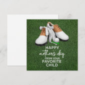 ゴルフボールをグリーンに置いて ハッピーマザーズデー  ゴルフママへ シーズンカード (正面/裏面)