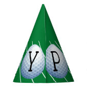 ゴルフボールをテーマにしたパーティー帽子 パーティーハット (裏面)