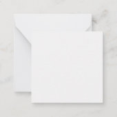 ゴルフボールイラストレーションカスタムカラーゴルフアート ノートカード (裏面)