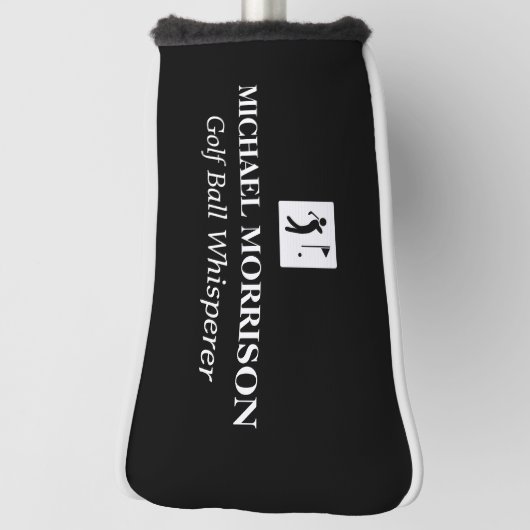 ゴルフボールウィスパーパーソナライズされたラー名ゴルフクラブヘッド ゴルフヘッドカバー (回転90)