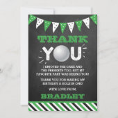 ゴルフボールエージ誕生日 サンキューカード (正面)