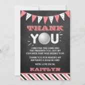 ゴルフボールエージ誕生日 サンキューカード (正面)