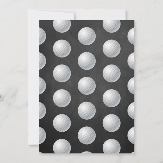 ゴルフボールエージ誕生日 サンキューカード (裏面)