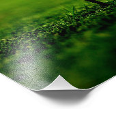 ゴルフボールオンティーとグリーンターフフォトプリント フォトプリント            (角)