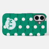 ゴルフボールオンティーパターンカスタムモノグラム Case-Mate iPhoneケース (裏面 (横))