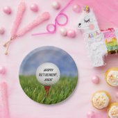 ゴルフボールオンティーパーティー ペーパープレート (パーティー)