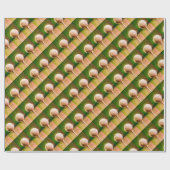 ゴルフボールオンティーラッピング紙 ラッピングペーパー (フラット)