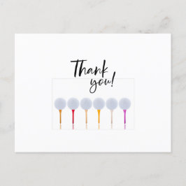 ゴルフボールオンティー ポストカード