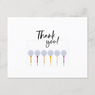 ゴルフボールオンティー ポストカード