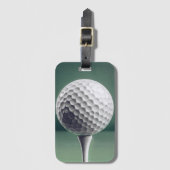 ゴルフボールオンティー ラゲッジタグ (正面縦)