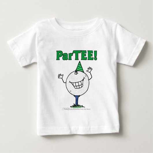 ゴルフボールキャラクターParTEE! ベビーTシャツ (正面)