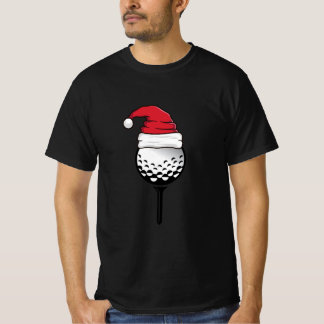 ゴルフボールクリスマスハット Tシャツ