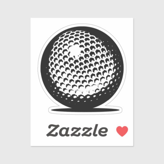 ゴルフボールクローズアップスポーツ シール (シート)