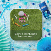 ゴルフボールグリーン付きゴルフパルティー ペーパープレート (パーティー)