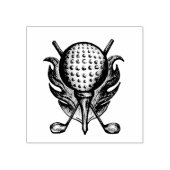ゴルフボールゴルファーゴルフ場ティークラブスポーツ ラバースタンプ (インプリント)