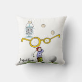 ゴルフボールゴルファー装飾用クッション クッション (裏面)