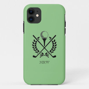 ゴルフボールゴルフクラブイニシャルスポカスタムーツカラー2 iPhone 11 ケース