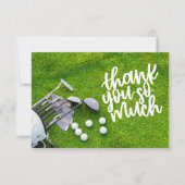ゴルフボールサンキューカード付きゴルフバッグ サンキューカード (正面)
