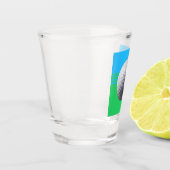 ゴルフボールショットグラス ショットグラス (左)