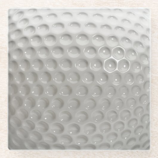 ゴルフボールスポーツ ガラスコースター (正面)