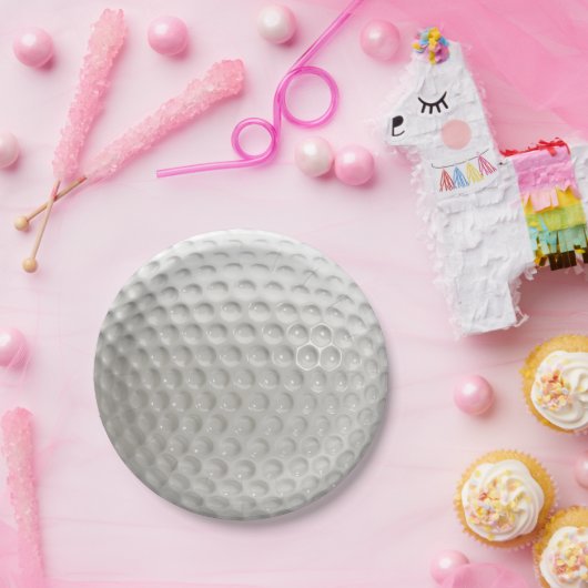 ゴルフボールスポーツ ペーパープレート (パーティー)