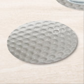 ゴルフボールスポーツ ラウンドペーパーコースター (アングル)