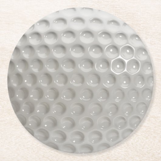 ゴルフボールスポーツ ラウンドペーパーコースター (正面)