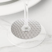 ゴルフボールスポーツ ワイングラスタグ (クローズアップ)