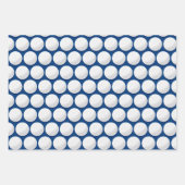 ゴルフボールティースディンプルモダンゴルフおもしろい ラッピングペーパーシート (正面3)