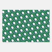 ゴルフボールティースディンプルモダンゴルフおもしろい ラッピングペーパーシート (正面)