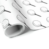 ゴルフボールティースポーツクラシック白黒スポーツ ラッピングペーパー (ロールコーナー)