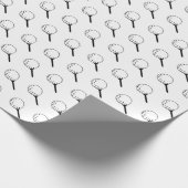 ゴルフボールティースポーツクラシック白黒スポーツ ラッピングペーパー (角)