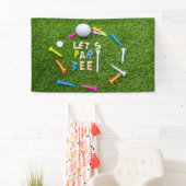 ゴルフボールティーパーティーとゴルフボールカラフルティー   横断幕 (インサイチュ)