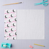 ゴルフボールティーピンクのホワイトディンプルクラシックゴルファー 薄葉紙 (クラフト)