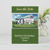 ゴルフボールティー付きゴルフ70thバースデーパーティー 招待状 (スタンド正面)