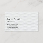 ゴルフボールテクスチャプロフェッショナルゴルフ 名刺 (裏面)