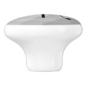 ゴルフボールテクスチャー&クラブイニシャルモノグラム セラミックノブ (側面)