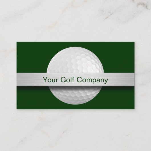 ゴルフボールテーマ 名刺 (正面)