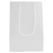 ゴルフボールディンプルを追加した文字モダンスポーツ ミディアムペーパーバッグ (裏面)