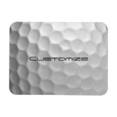 ゴルフボールディンプルパターパーソナライズされたン文字 マグネット (横)