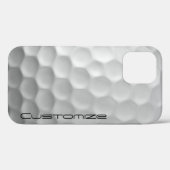 ゴルフボールディンプルパターパーソナライズされたン文字 Case-Mate iPhoneケース (裏面 (横))
