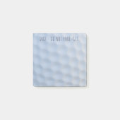 ゴルフボールディンプルパーソナライズされたがノートをポスト ポストイット (正面)