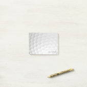 ゴルフボールディンプル付名前をカスタムする ポストイット (デスク上)