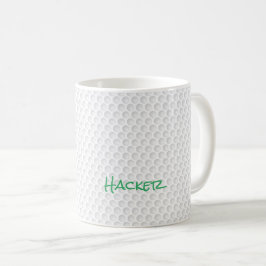 ゴルフボールディンプル名ゴルフ場ハッカーおもしろい コーヒーマグカップ