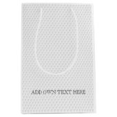 ゴルフボールディンプル追加文字クラシックスポーツ ミディアムペーパーバッグ (正面)