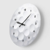 ゴルフボールデザインの壁掛け時計 ラージ壁時計 (傾斜)